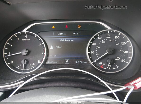 1N4AA6AP1GC419781 2016 NISSAN MAXIMA Красный Вид задних сидений
