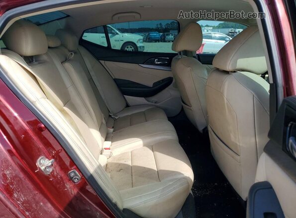 1N4AA6AP1GC447662 2016 NISSAN MAXIMA Red Vista de los asientos traseros