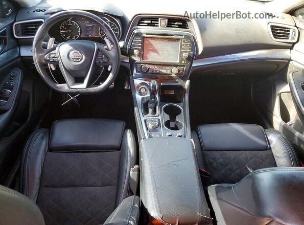 1N4AA6AP1HC363617 2017 NISSAN MAXIMA Blue Вид панелі приладів
