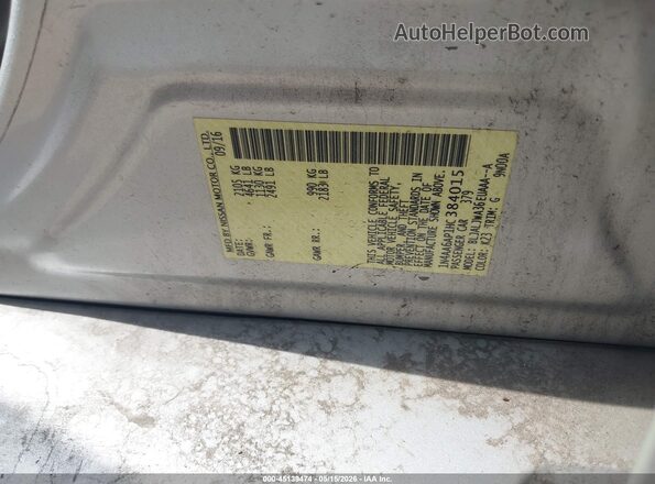 1N4AA6AP1HC384015 2017 NISSAN MAXIMA Silver 