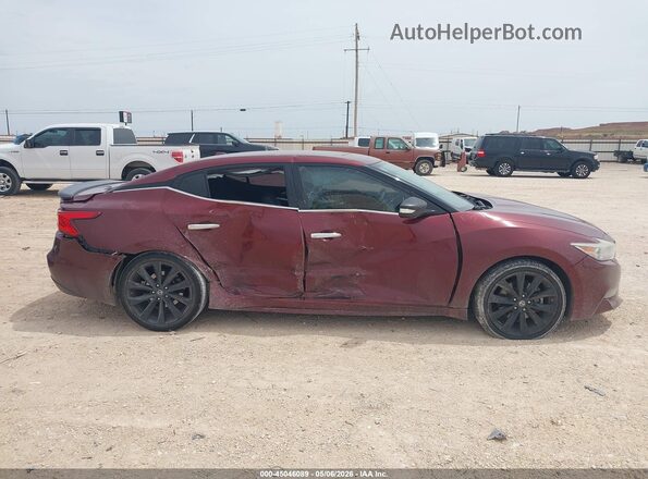 1N4AA6AP1HC435321 2017 NISSAN MAXIMA Burgundy Rear interior view