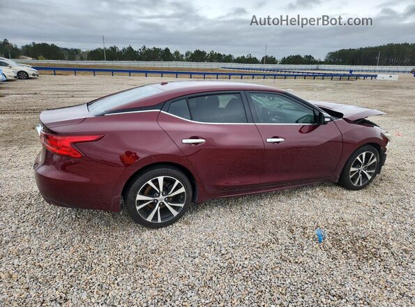 1N4AA6AP1JC399524 2018 NISSAN MAXIMA Burgundy Tył prawy