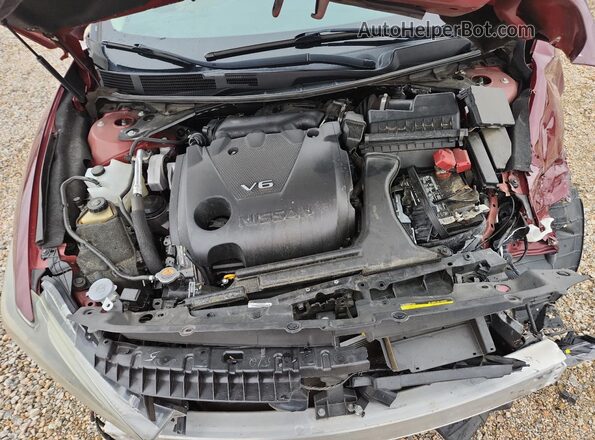 1N4AA6AP1JC399524 2018 NISSAN MAXIMA Burgundy Widok komory silnika