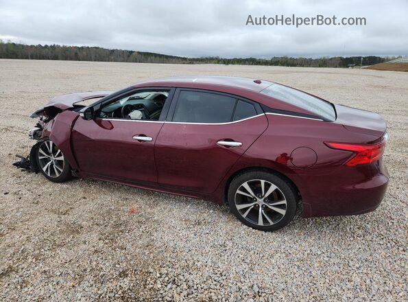 1N4AA6AP1JC399524 2018 NISSAN MAXIMA Burgundy Tył lewy