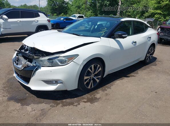 1N4AA6AP2GC422012 2016 NISSAN MAXIMA Белый Передняя левая четверть