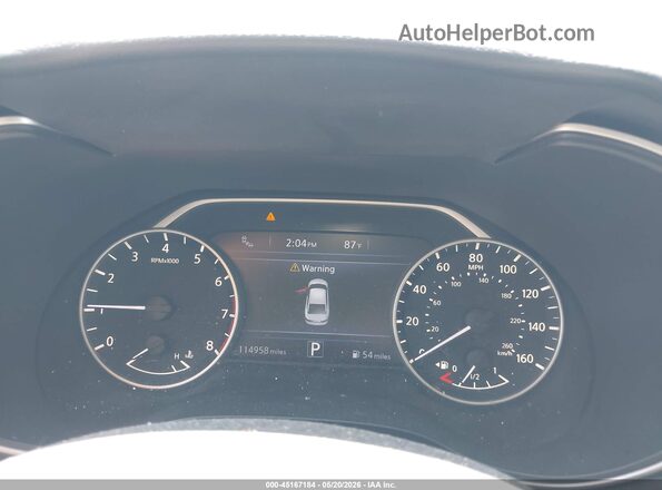 1N4AA6AP2GC422012 2016 NISSAN MAXIMA Белый Вид задних сидений