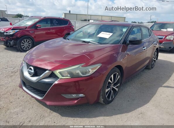 1N4AA6AP2HC453391 2017 NISSAN MAXIMA Бордовый Передняя левая четверть