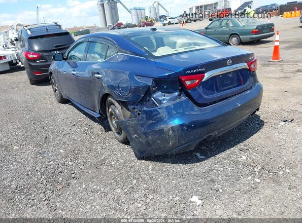 1N4AA6AP2JC395384 2018 NISSAN MAXIMA Blue Trasero izquierdo