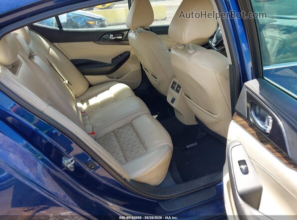 1N4AA6AP2JC395384 2018 NISSAN MAXIMA Blue Vista de la etiqueta del VIN