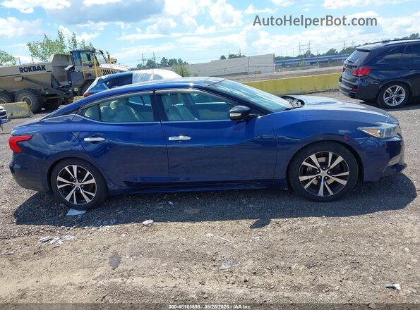 1N4AA6AP2JC395384 2018 NISSAN MAXIMA Blue Vista interior trasera
