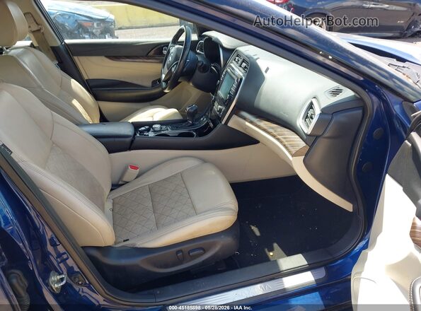 1N4AA6AP2JC395384 2018 NISSAN MAXIMA Blue Vista interior delantera