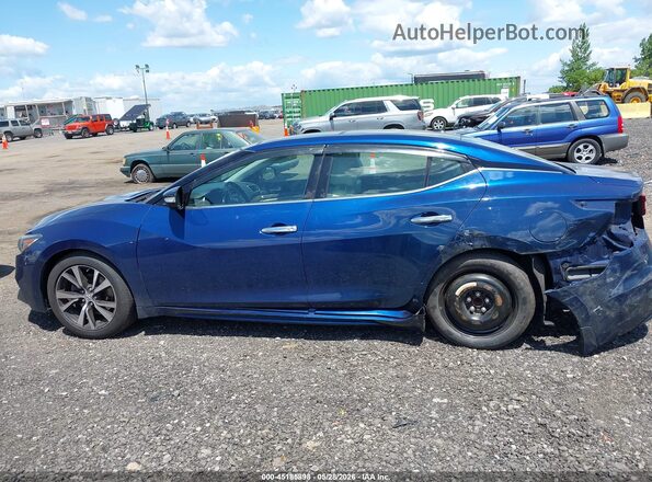 1N4AA6AP2JC395384 2018 NISSAN MAXIMA Blue Vista interior de 360 grados