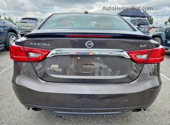 1N4AA6AP3GC383673 2016 NISSAN MAXIMA Brown Vista trasera