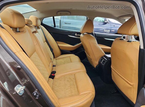 1N4AA6AP3GC383673 2016 NISSAN MAXIMA Brown Vista de los asientos traseros