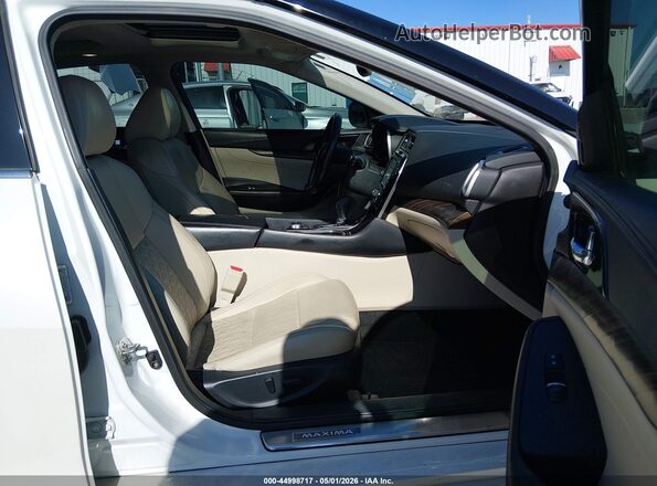 1N4AA6AP3GC392793 2016 NISSAN MAXIMA White Widok wnętrza z przodu