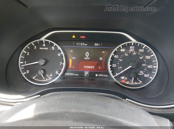 1N4AA6AP3GC421287 2016 NISSAN MAXIMA White Հետևի նստատեղերի տեսք