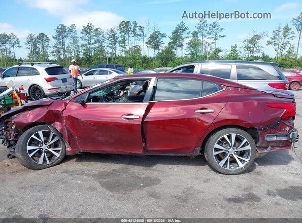 1N4AA6AP3GC426361 2016 NISSAN MAXIMA Maroon Вид задньої частини салону