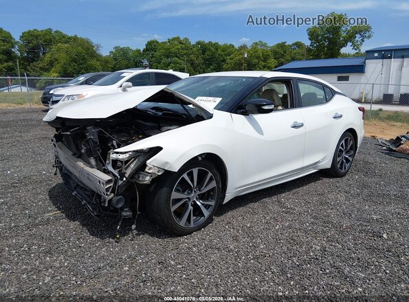 1N4AA6AP3GC436453 2016 NISSAN MAXIMA Белый Передняя левая четверть
