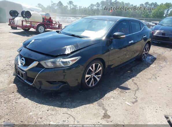 1N4AA6AP3GC447159 2016 NISSAN MAXIMA Black Առջևի ձախ երեք քառորդ տեսարան
