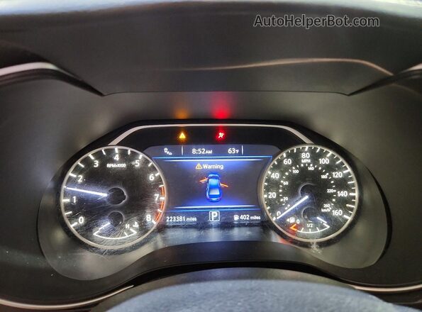 1N4AA6AP3JC374396 2018 NISSAN MAXIMA Blue Vista del cuadro de instrumentos
