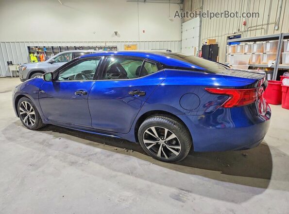 1N4AA6AP3JC374396 2018 NISSAN MAXIMA Blue Trasero izquierdo