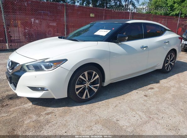 1N4AA6AP5HC402354 2017 NISSAN MAXIMA White Առջևի ձախ երեք քառորդ տեսարան