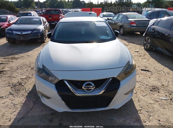 1N4AA6AP5HC432647 2017 NISSAN MAXIMA White Вид щитка приладів