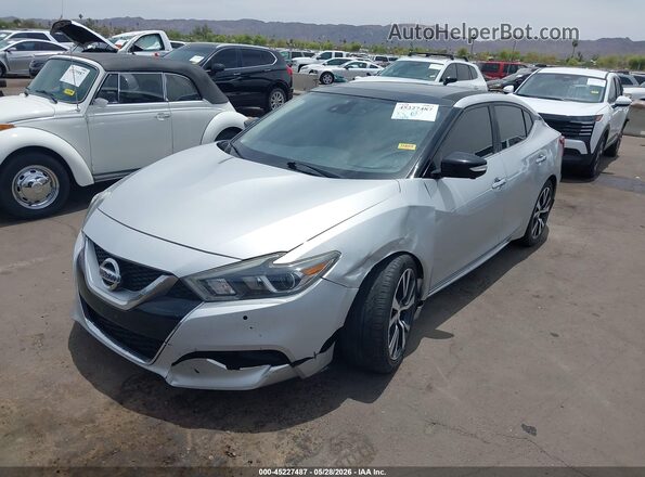 1N4AA6AP5HC432700 2017 NISSAN MAXIMA Silver Առջևի ձախ երեք քառորդ տեսարան