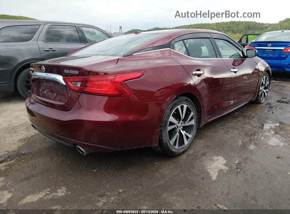 1N4AA6AP5JC364985 2018 NISSAN MAXIMA Maroon Rear right