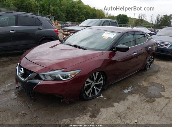 1N4AA6AP5JC364985 2018 NISSAN MAXIMA Maroon Front left