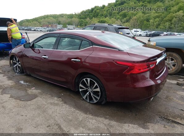 1N4AA6AP5JC364985 2018 NISSAN MAXIMA Maroon Rear left
