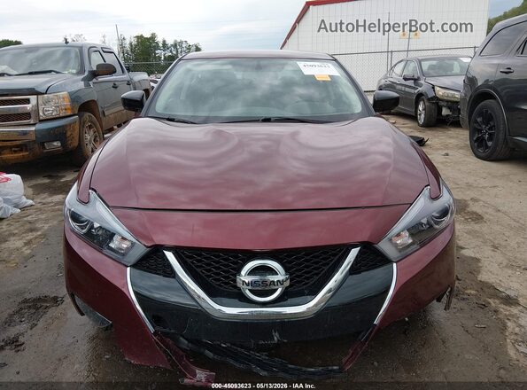 1N4AA6AP5JC364985 2018 NISSAN MAXIMA Maroon Front view