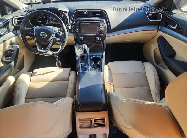 1N4AA6AP5JC371323 2018 NISSAN MAXIMA White Widok deski rozdzielczej