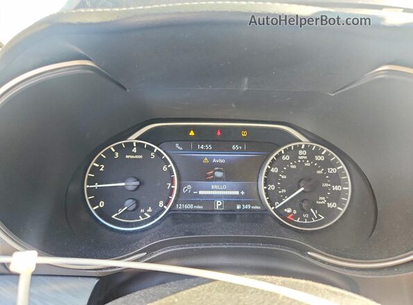 1N4AA6AP5JC371323 2018 NISSAN MAXIMA White Widok zestawu wskaźników