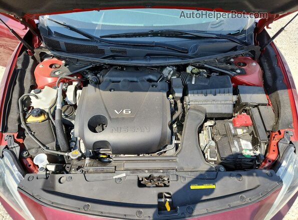1N4AA6AP7HC385427 2017 NISSAN MAXIMA Maroon უკანა სალონის ხედი