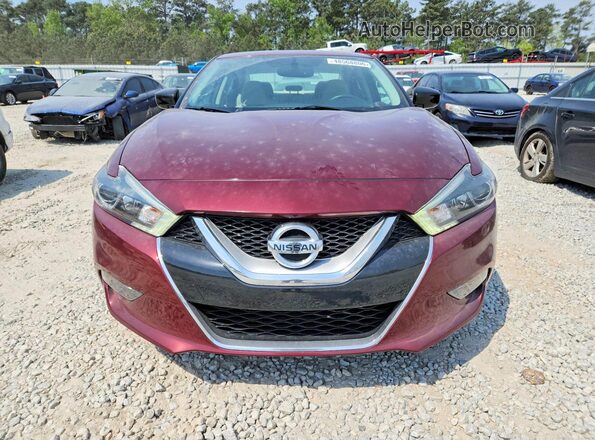1N4AA6AP7HC385427 2017 NISSAN MAXIMA Maroon წინა ხედი