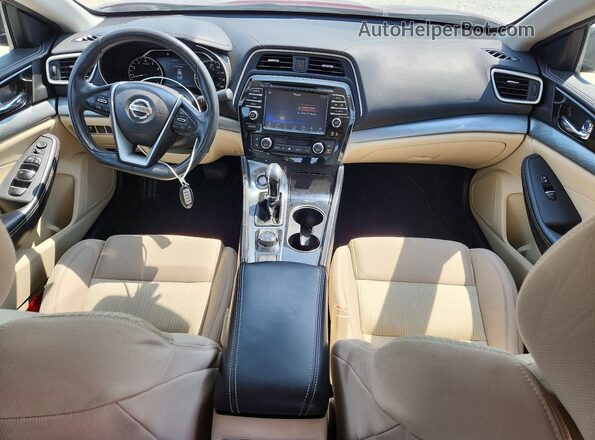 1N4AA6AP7HC385427 2017 NISSAN MAXIMA Maroon წინა პანელის ხედი