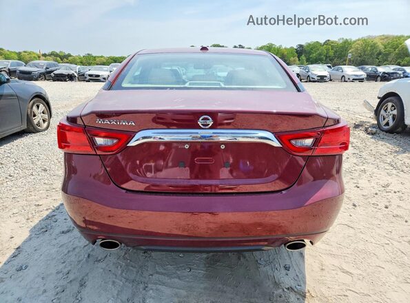 1N4AA6AP7HC385427 2017 NISSAN MAXIMA Maroon უკანა ხედი