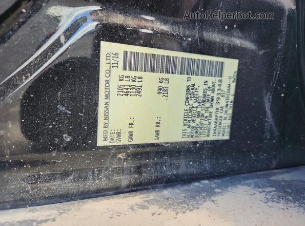 1N4AA6AP7HC393348 2017 NISSAN MAXIMA PLATINUM Black 