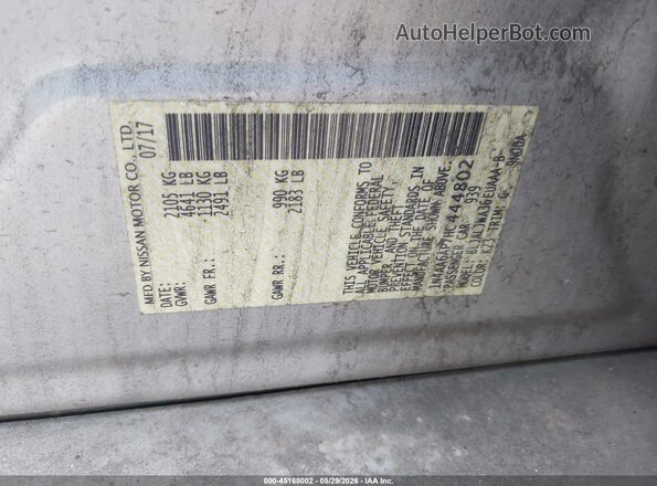 1N4AA6AP7HC444802 2017 NISSAN MAXIMA Beige Engine compartment view