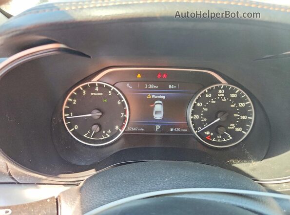 1N4AA6AP8GC392840 2016 NISSAN MAXIMA White Widok zestawu wskaźników