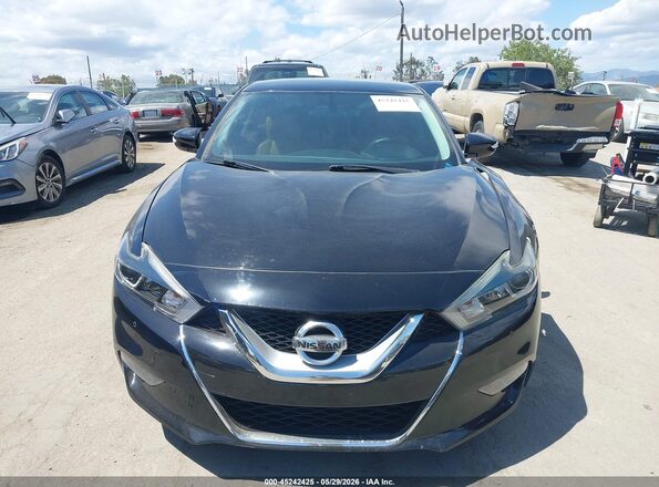 1N4AA6AP8GC448081 2016 NISSAN MAXIMA Black უკანა სალონის ხედი