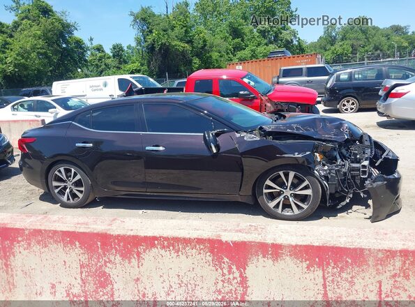 1N4AA6AP8HC363405 2017 NISSAN MAXIMA Burgundy Widok wnętrza z tyłu