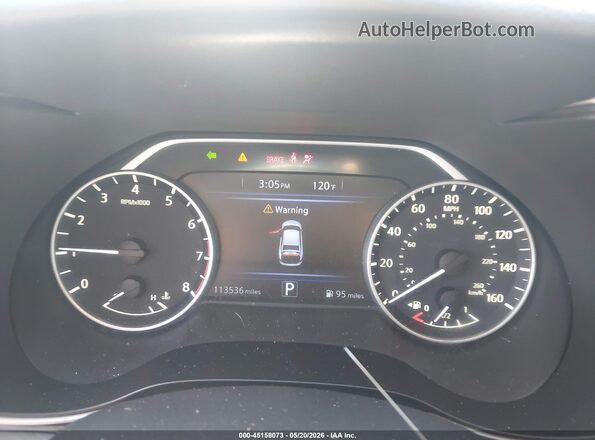 1N4AA6AP8HC430696 2017 NISSAN MAXIMA Silver Widok tylnych siedzeń