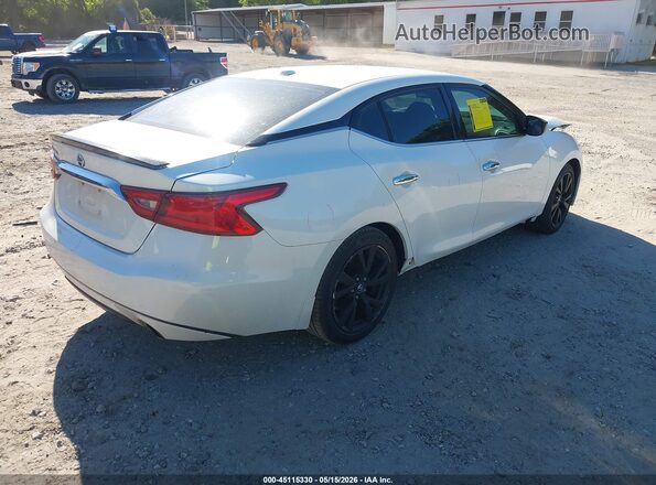 1N4AA6AP8JC372255 2018 NISSAN MAXIMA White Задня права чверть