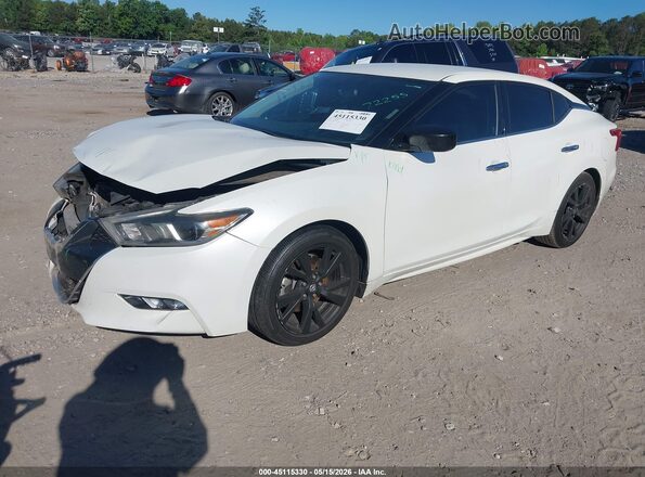 1N4AA6AP8JC372255 2018 NISSAN MAXIMA White Передня ліва чверть