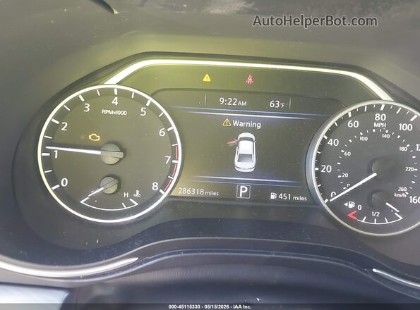 1N4AA6AP8JC372255 2018 NISSAN MAXIMA White Вид задніх сидінь