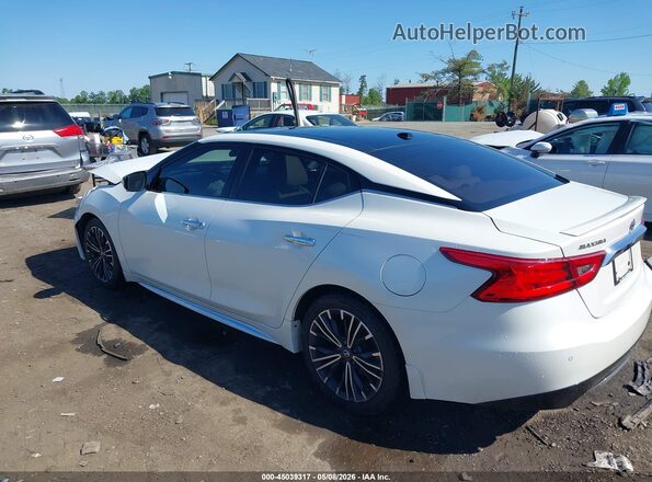 1N4AA6AP8JC392599 2018 NISSAN MAXIMA Белый Задняя левая четверть