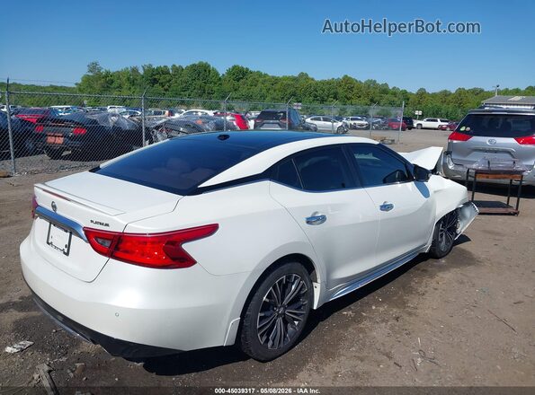 1N4AA6AP8JC392599 2018 NISSAN MAXIMA Белый Задняя правая четверть