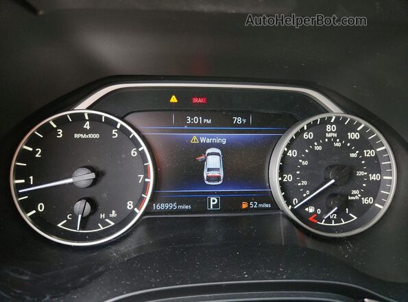1N4AA6AP9GC404509 2016 NISSAN MAXIMA Gray Instrument cluster view